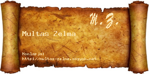 Multas Zelma névjegykártya